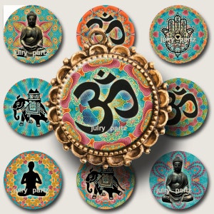 Meditación del CORAZÓN GITANO, imágenes redondas de 1x1, imágenes digitales imprimibles, tarjetas