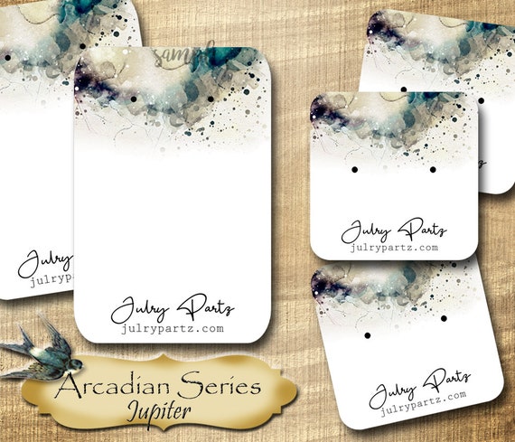 Custom Jewelry Display Card Earring Card Necklace Card Assorted Sizes  Display Card Jewelry Tags Product Cards Tags Card Set 