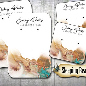 BEAUTÉ AU bois dormant• Cartes de collier personnalisées • Présentoir de boucles d'oreilles • Emballage de bijoux personnalisé • Cartes de boutique • Étiquettes personnalisées • Étiquettes personnalisées • Cartes de bijoux
