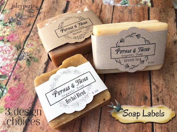 36 WREATHS Labels Soap Packaging Bar Soap Label custom Packaging Soap  Displaybelly Bandcigar Band Labelcustom Packaging 