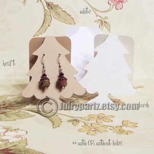20•CHRISTMAS TREE•2.25 x 2.5 inch•Tent Cards•Earring Cards•Jewelry cards•Earring Display•Holiday Display•Holiday Place Card