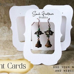 36 • ZOE Window •2.5 x 3.5 inch • Tent Cards • EARRING CARDS • Jewelry Cards • Earring Display • Earring Card • Earring Holder