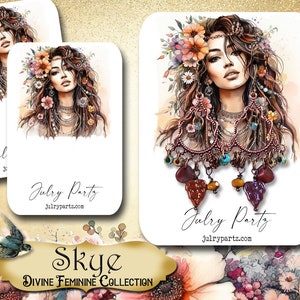 SKYE Necklace Card Earring Card Jewelry Cards Jewelry Display Card Display Earring Holder Jewelry Packaging DIVINE FEMININE image 1