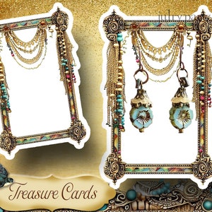 TREASURE #2 Cards • Designer Card Collection • Custom Tags • Earring Display • Custom Jewelry Cards • Custom Boutique Card•