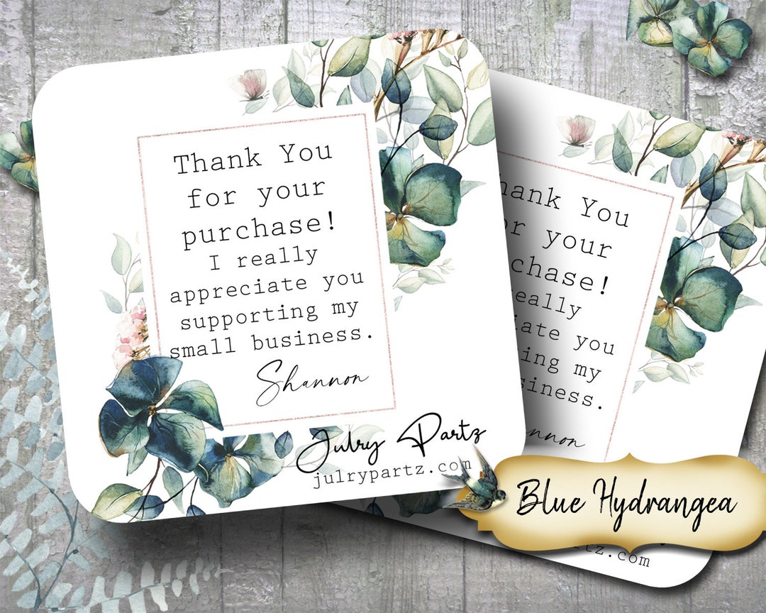 THANK YOU Card Insert Custom Card Purchase Card Card Insert Package