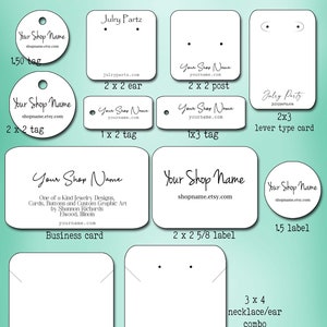 May include: A white card with the text "Julry Party" and "Julryparts.com" printed on it. The card is a template for a necklace display card. The card is 3 inches by 4 inches. The card has two holes for the necklace to go through. The card is blank except for the text and the holes.