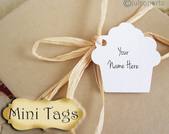 30 MINI TAGS #6 • 1.5 X 1.5 inch•Necklace Tags•Bracelet Tags•Price Tags•Clothing Tags•Favor Tags•Cupcake