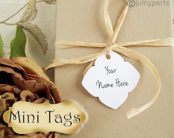 30•MINI TAGS #5 • 1.5 X 1.5 inch•Necklace Tags•Bracelet Tags•Price Tags•Clothing Tags•Favor Tags•Package Tags