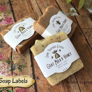 36 HONEY BEES Labels Soap Packaging Bar Soap Label custom Packaging ...