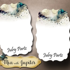 60 •MIA with Jupiter Design • 2x3 inch• EARRING CARDS• Jewelry Cards • Earring Holder • Custom Jewelry Cards • Custom Earring Cards