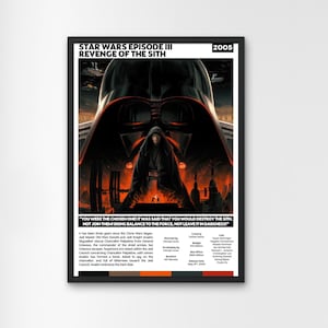 スターウォーズポスター：エピソードIII シスの復讐 - Etsy 日本
