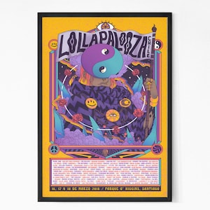 Lollapalooza 1993 Irwindale Silkscreen Vintage Concert