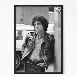 Billy Joel Vintage Poster. Music Poster. Vintage Poster. Concert Poster. Printable. Black and White Wall Art. Photography Prints.