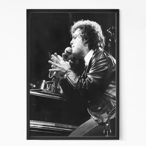 Billy Joel Vintage Poster. Music Poster. Vintage Poster. Concert Poster. Printable. Black and White Wall Art. Photography Prints.