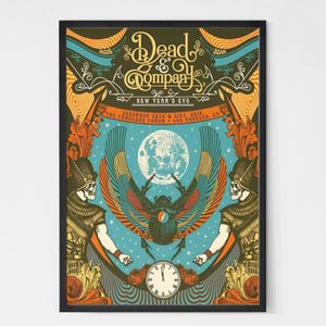 Dead and Company 2015 Los Angeles, LA Vintage Concert Poster. Rock Band Poster. Music Poster. Vintage Poster. Concert Poster. Printable.