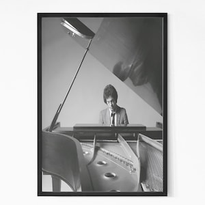 Billy Joel Vintage Poster. Music Poster. Vintage Poster. Concert Poster. Printable. Black and White Wall Art. Photography Prints.