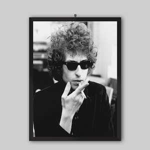 Bob Dylan Vintage Poster. Music Poster. Vintage Poster. Concert Poster. Printable. Black and White Wall Art. Photography Prints.