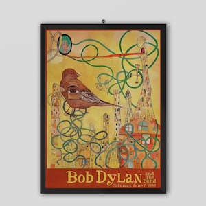Bob Dylan 1999 in Denver Vintage Concert Poster. Bob Dylan Poster. Music Poster. Vintage Poster. Concert Poster. Printable.