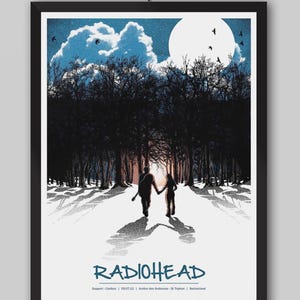 Radiohead 2012 St. Triphon, Switzerland Vintage Concert Poster. Tom Yorke, Rock Band Poster. Music Poster. Vintage Poster. Concert Poster.