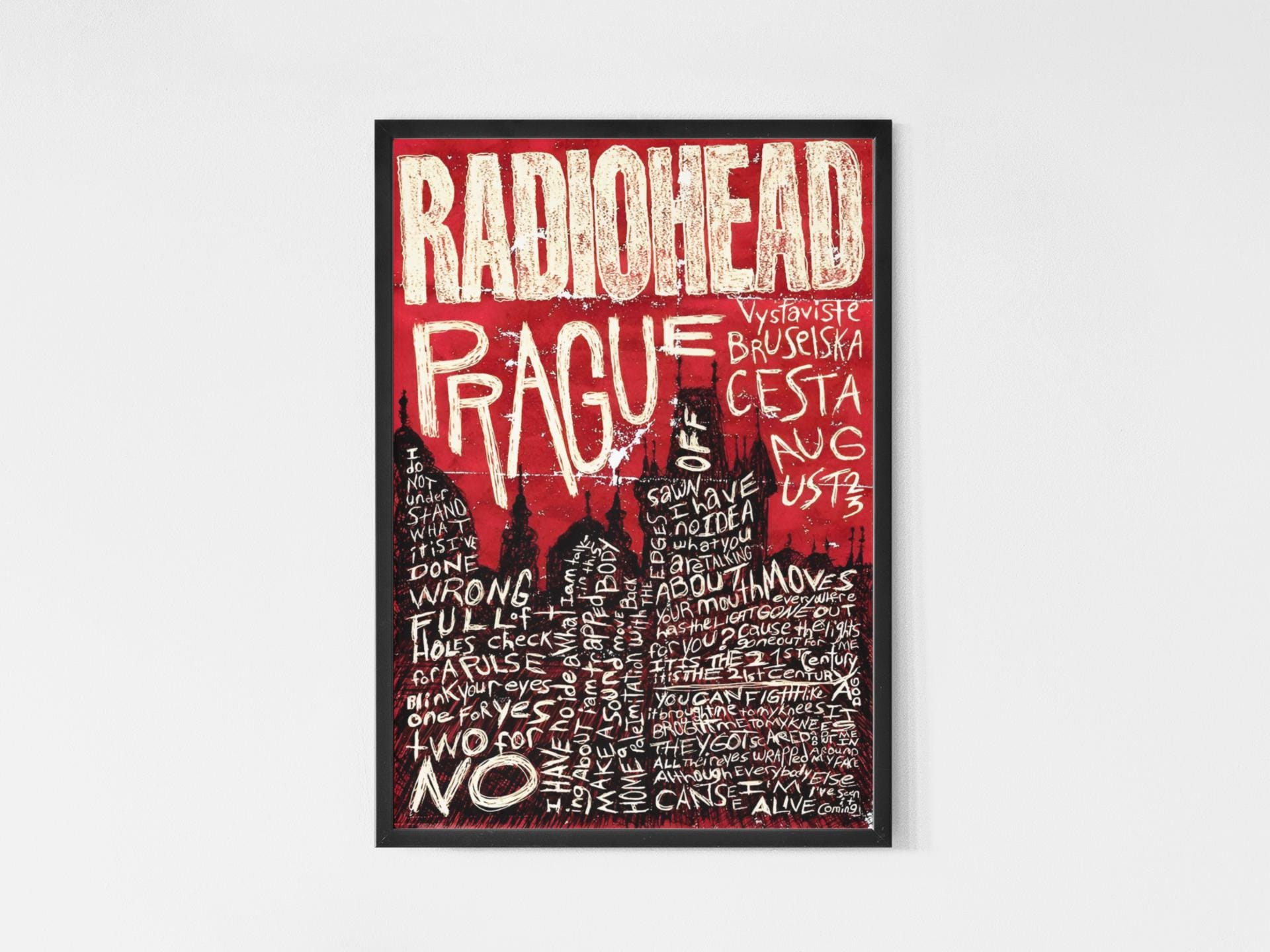 Radiohead concert poster - Etsy 日本