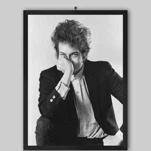 Bob Dylan Vintage Poster. Music Poster. Vintage Poster. Concert Poster. Printable. Black and White Wall Art. Photography Prints.