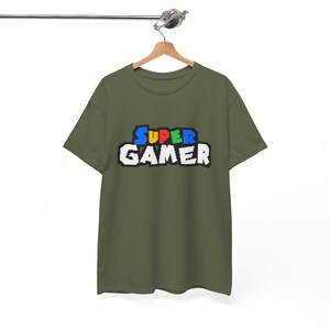 Funny Gaming Unisex Tee, Super Gamer Retro Shirt, Humorous Gamer Tee, Gaming Gift, Video Game Lover Shirt, Funny Gaming Apparel