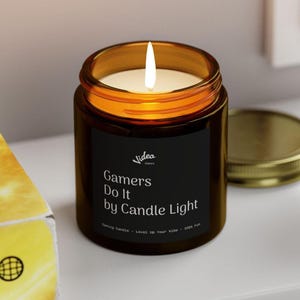 Gift for Gamers, Gamers Do It, Scented Candles, Funny Gamer Quote, Coconut Apricot Wax, Candle Light, Gaming Decor, Video Game Lover