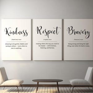 Minimalist Inspirational Wall Art Set of 3, Motivational Quote Posters for Office, Classroom or Home Decor, Saying Wall Art, Quote print