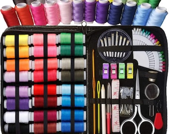 Professional Sewing Kit For Beginners, Complete Sewing Accessories with Portable Bag, Needles Thread Scissors Set, Sewing Gifts for Adults