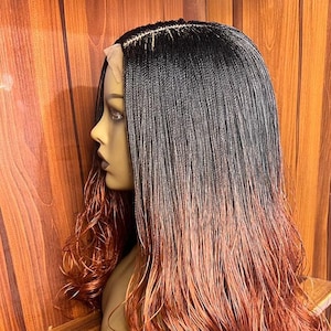 Nano Twist Braid Wig Ready to Ship, 22 Inch Senegalese Twist Wig 1/350 ombré