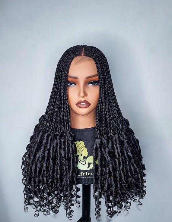 Handmade African braid wigs Amazon.com : Wow Braids Box Braid Wig - Knotless Braided  main image 4