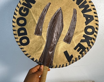 Abanico de mano Igbo Akupe, abanico de boda africano personalizado, abanico tradicional nigeriano