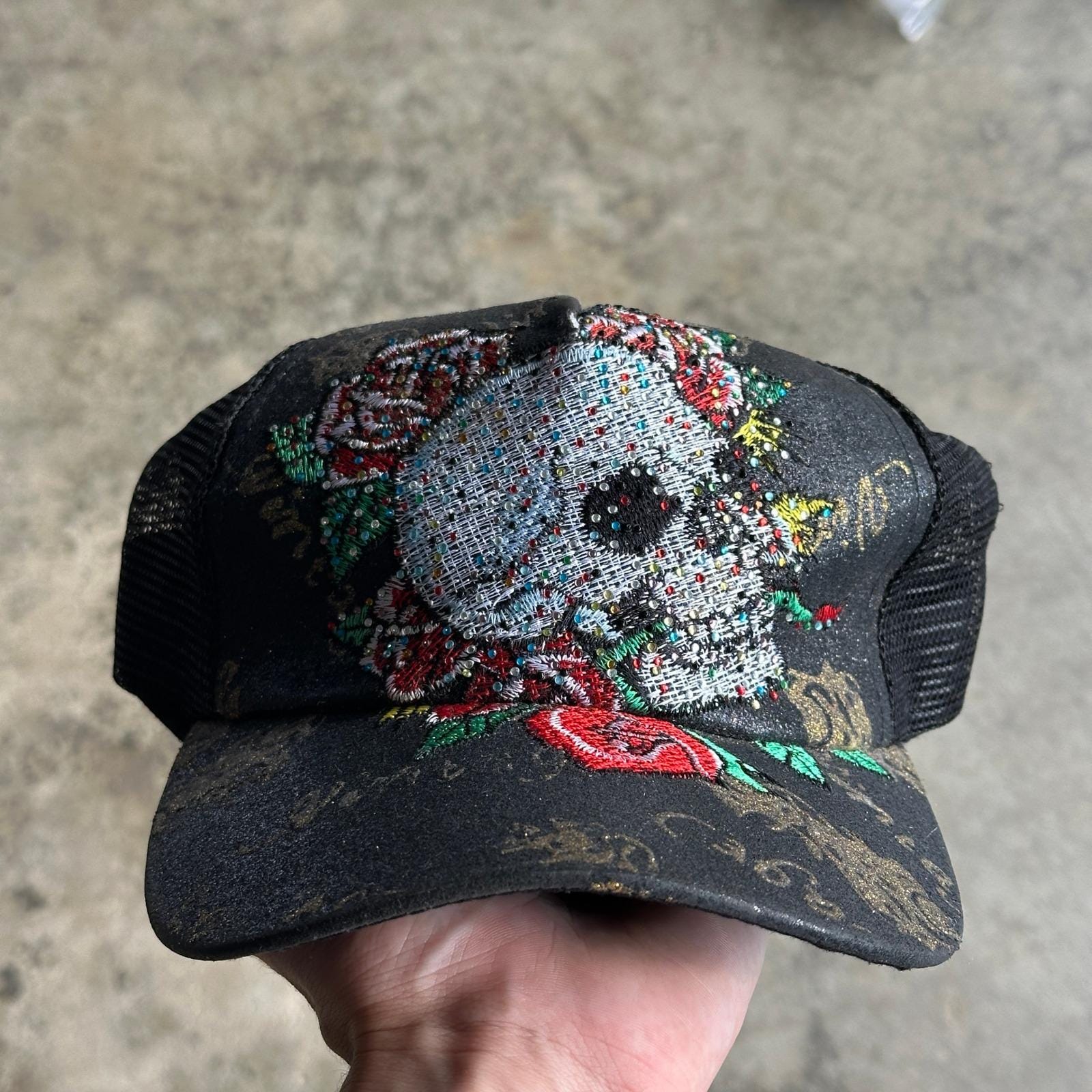 00s archive “Ed Hardy” logo cap grunge Christian Audigier