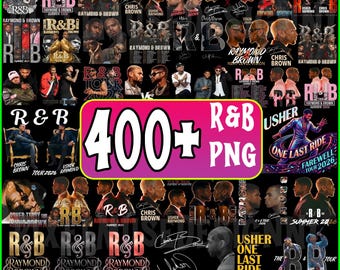 400+ Chris Brown and Usher R&B Tour 2026 PNG Bundle, Raymond and Brown Digital Prints, Concert Poster and Shirt Design, Digital Download