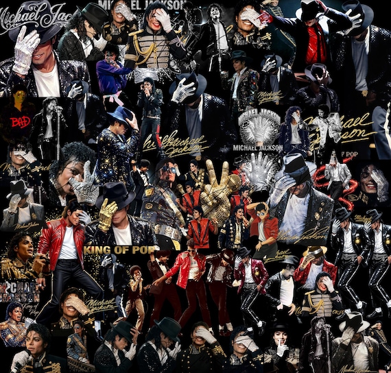 Michael Jackson PNG Bundle, 80s Music Legend Sublimation Designs (Digital Download)