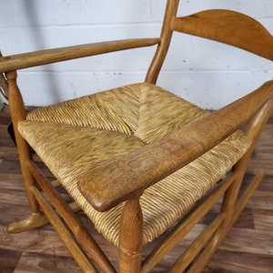 Beautiful John Richardson Rocking Chair Handmade Arts & Crafts Style Solid Ash image 8