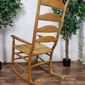 Beautiful John Richardson Rocking Chair Handmade Arts & Crafts Style Solid Ash image 7