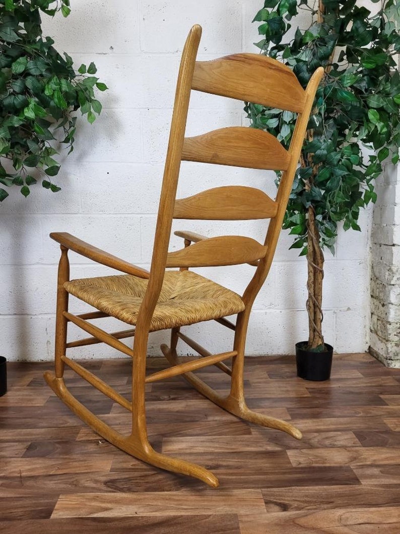 Beautiful John Richardson Rocking Chair Handmade Arts & Crafts Style Solid Ash image 7