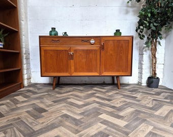 Vintage mid-century g plan fresco teak compact sideboard scandi retro