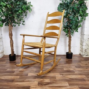 Beautiful John Richardson Rocking Chair Handmade Arts & Crafts Style Solid Ash image 1