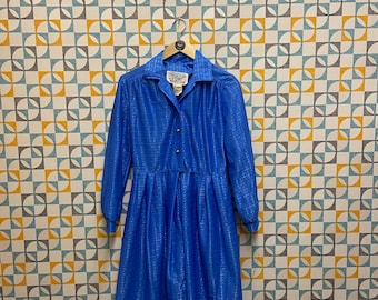 Vintage blue shirt dress by Dandi at Berkertex