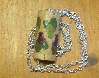 Upcycled Painted Grape Wine Cork