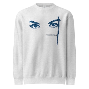 The Marías Sweatshirt: Eye Design, Cotton Blend Fleece