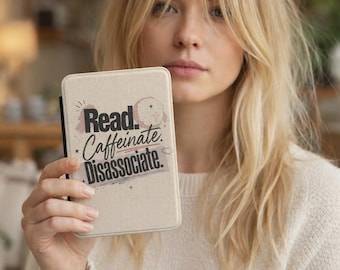 Leggi la custodia Kindle/copertina ebook di Caffeinate Disassociate, estetica neutra