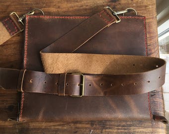 Zipper Portfolio Leather / Handmade Leather Padfolio / Zipper Portfolio Bag / Leather Portfolio Case with Zipper