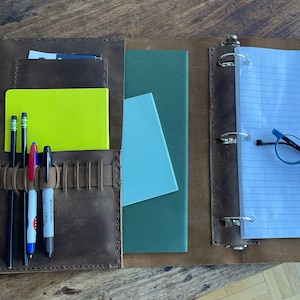 Honey Binder / 3 Ring Notebook Planner Binder / Portfolio Binder with Pockets / Pocket Portfolio Notebook Binder