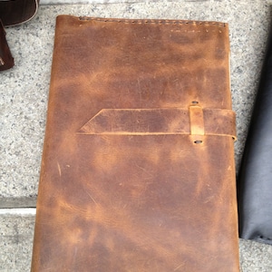 Legal pad folio, Leather padfolio, Travel document case, Padfolio folder, Leather document folio, Legal pad portfolio, Leather writing pad image 3