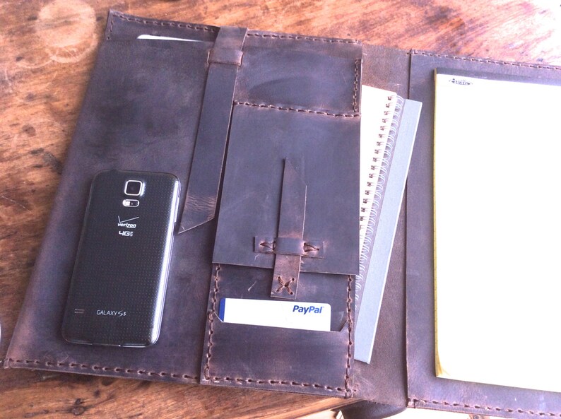 Legal notepad Document holder Leather writing pad cover Etsy