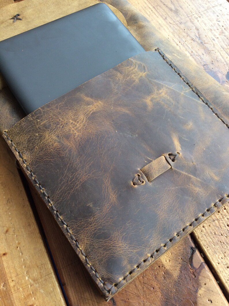 Leather notepad folio Executive notebook organizer iPad Etsy