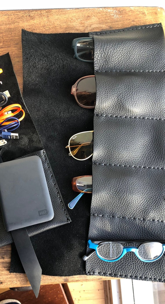 Soft Sunglasses Pouch / Soft Travel Case / Eyeglasses Carry  display picture 3